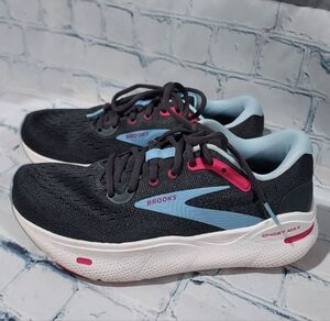 Brooks Ghost Max Womens Size 8B Running Shoes Black Sneakers Gym Athletic Cross